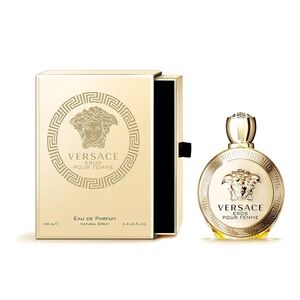 Versace Eros Pour Femme Silver and Gold Box